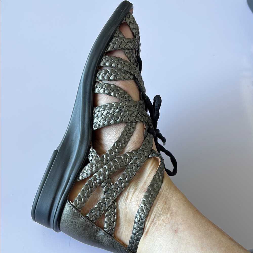 Boho Silver Leather Sandal